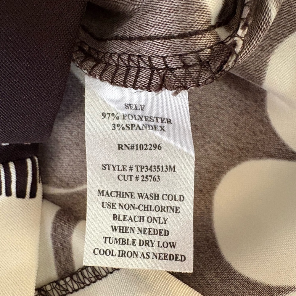 Connected Apparel Black White Abstract Retro Floral Sleeveless Dress Size 8 - Picture 7 of 14